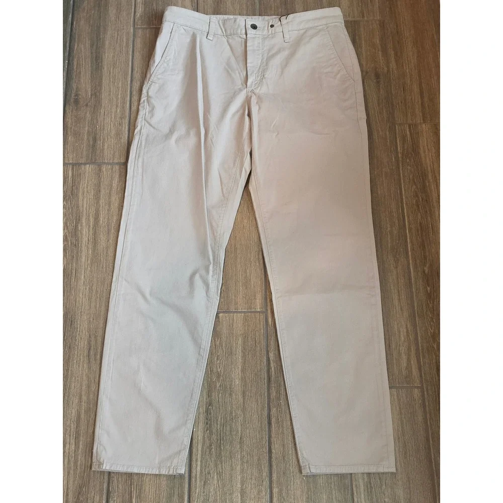 Rag & Bone Mens Standard Chino Natural Gray Cotton Sateen Pants 33 NWT